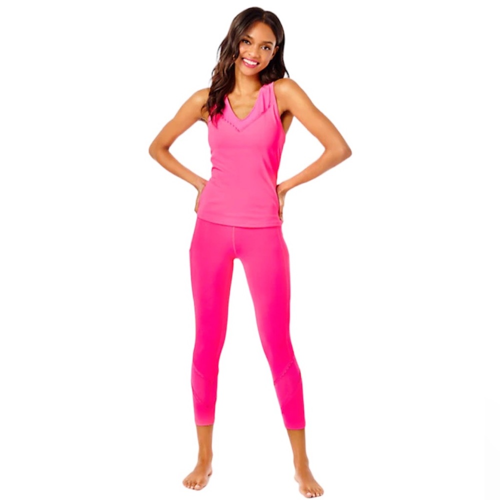 *NWT* Lilly Pulitzer UPF 50+ Luxletic 24" South Beach High Rise Midi Legging - Picture 2 of 12